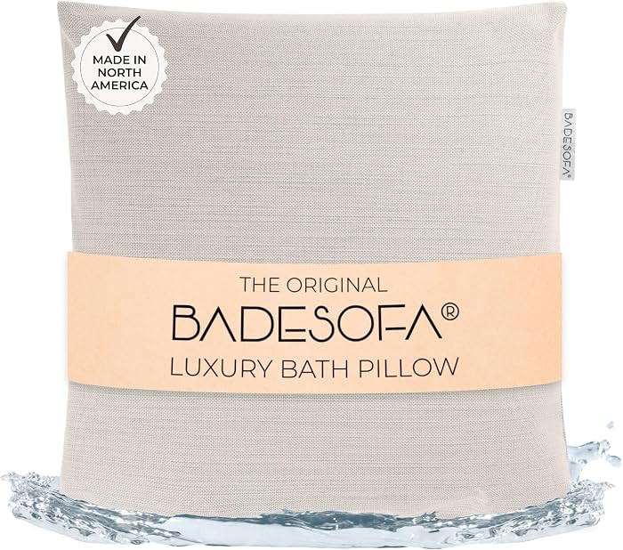 BADESOFA\u00ae Luxury Bath Pillow M - Lusciously Soft & Comfortable Tub Pillow for Bathtub - Wash... | Amazon (US)