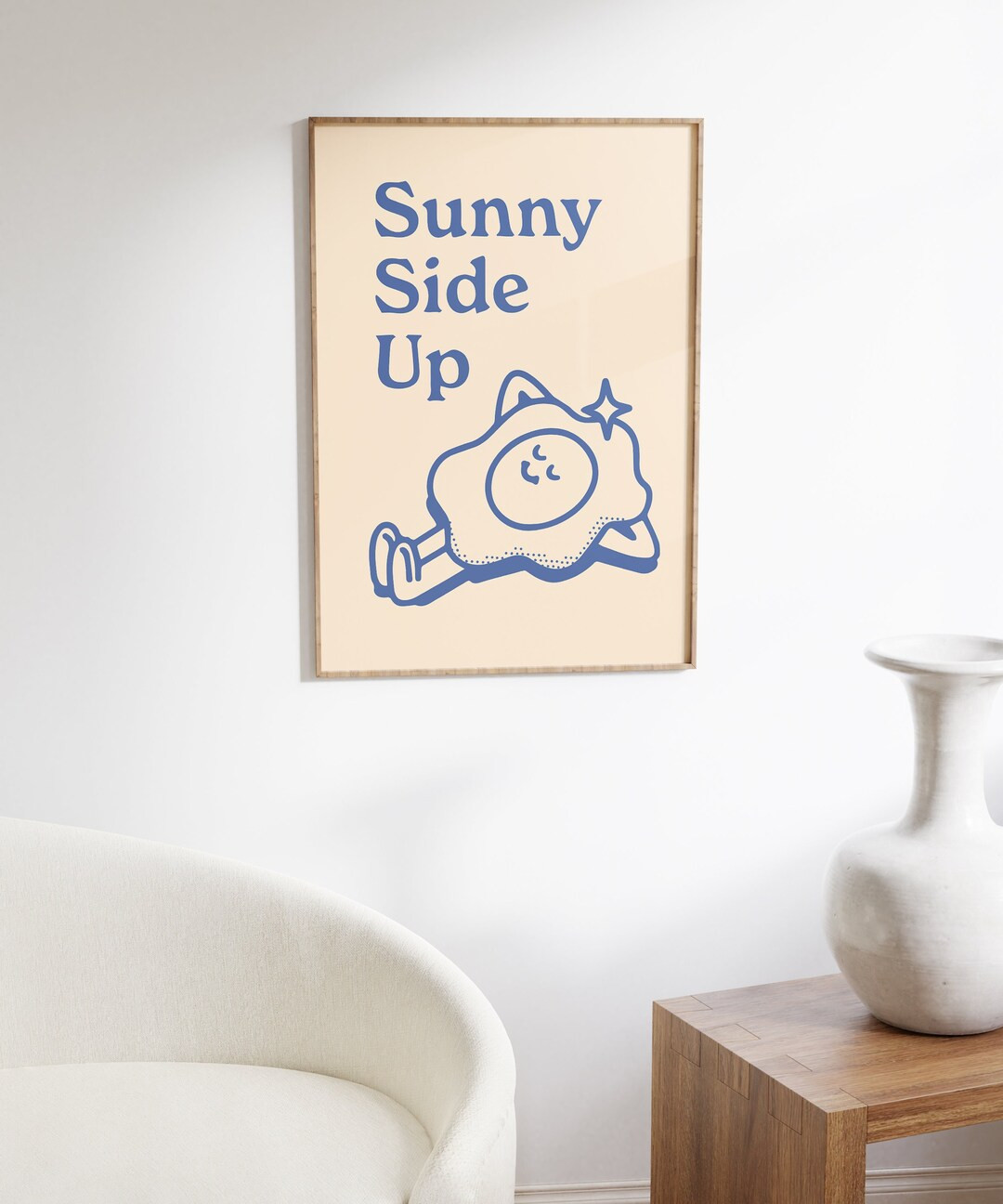 Sunny Side up Retro Poster, Retro Quote Wall Art, Self Care Wall Art, Digital Download Art, Retro... | Etsy (CAD)