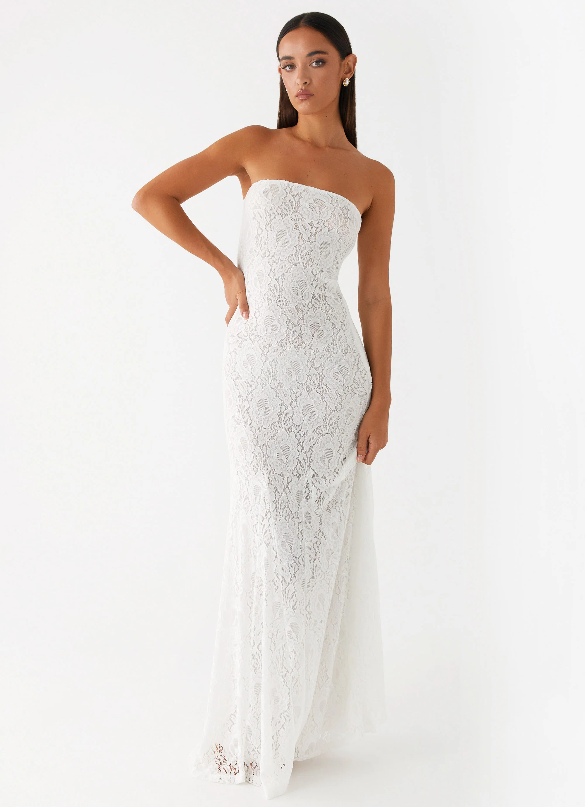 Lolita Lace Maxi Dress - Ivory | Peppermayo (Global)