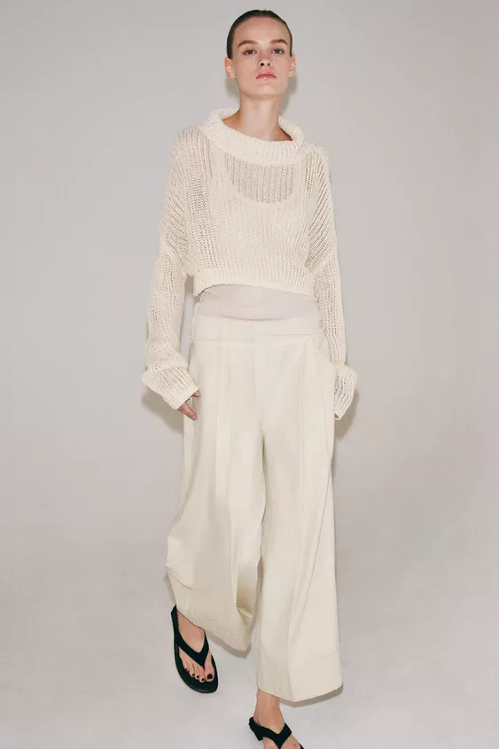 CROPPED HIGH NECK JUMPER | Zara US