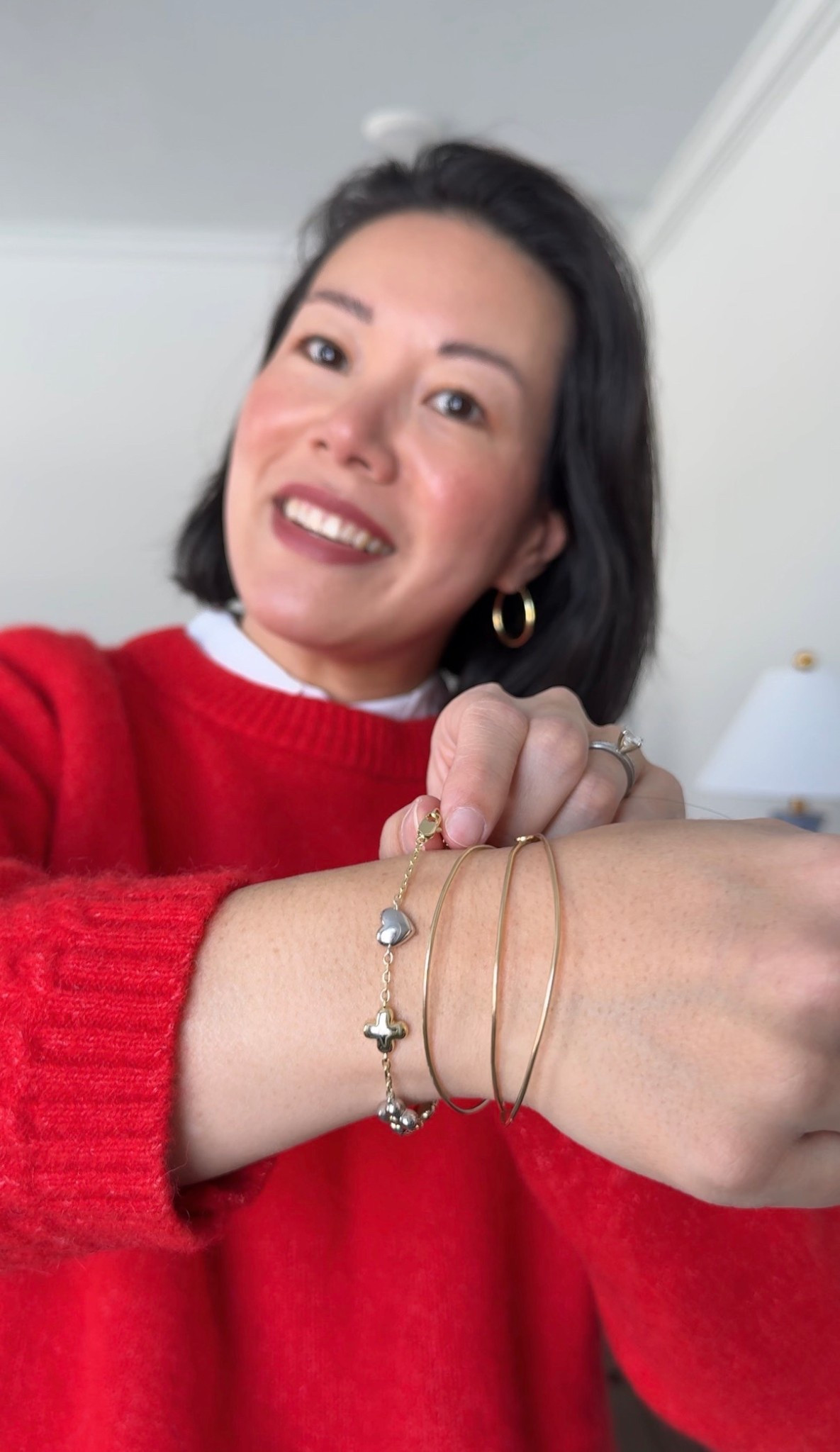 Love the beautiful Ana Luisa earrings and bracelet I was able to try!

#LTKOver40 #LTKValentine #LTKootd