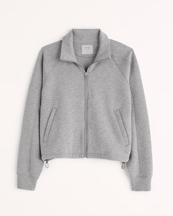 YPB Long-Sleeve Neoprene Full-Zip | Abercrombie & Fitch (US)