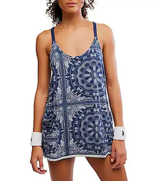 FP Movement Hot Shot Bandana Printed Scoop Neck Sleeveless Mini Dress - XL | Dillard's