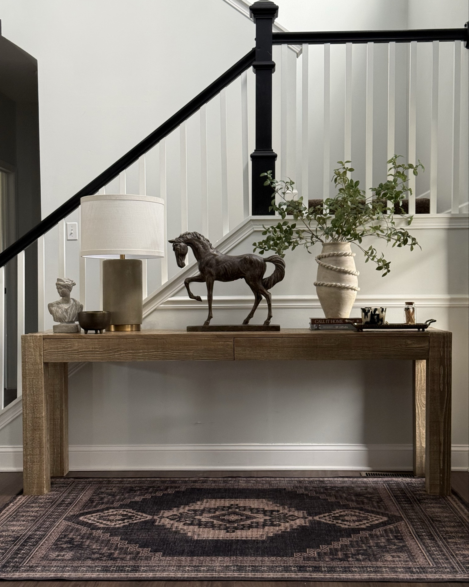 Spring entry console refresh. My Ruggable rug is currently in sale, available in several colors and sizes. 

#LTKSaleAlert #LTKSeasonal #LTKHome