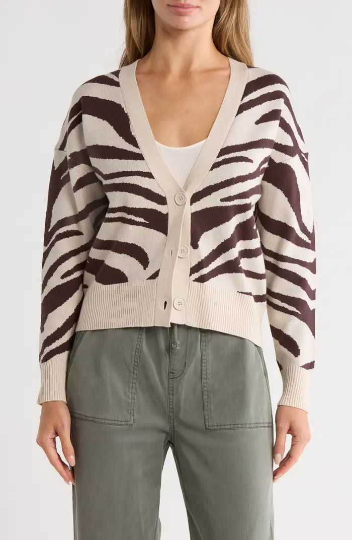 Tahari V-Neck Crop Cardigan | Nordstromrack | Nordstrom Rack