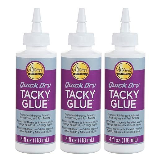 Aleene's Quick Dry Tacky Glue, 4 FL OZ - 3 Pack, Multi | Amazon (US)