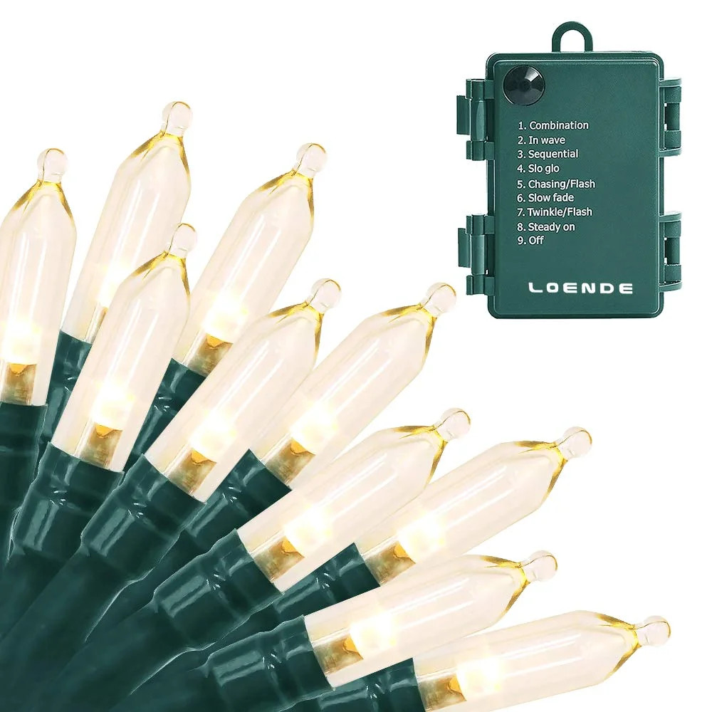 LOENDE Christmas Lights, 50 LED Battery Operated String Lights 18FT Mini String Lights, Indoor Ou... | Walmart (US)