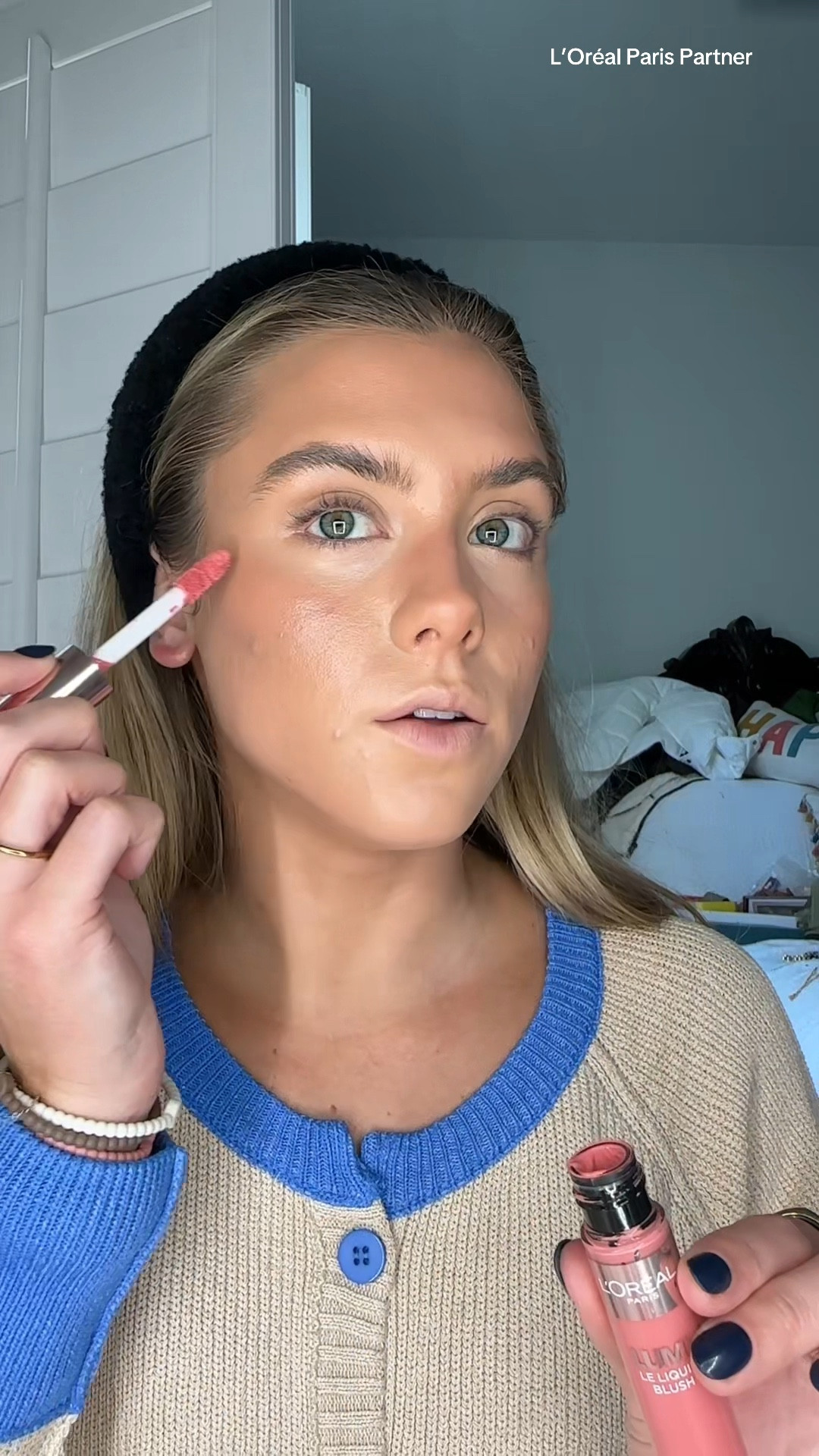 🫶 #ad #LOrealParisPartner let’s talk about that glow, Lumi Glotion to be exact! I am obsessed with this makeup product and y’all are too because everytime I post about the Lumi products y’all go crazy. Everyone loves the L’Oreal Lumi Glotion but the Lumi Liquid Blush is just as good! I used the shade 903 of the Lumi glotion as a base or primer under foundation (or as foundation on no makeup days). For the deeper 904 shade, I used this as a bron-tour. This is a bronzer and contour mix using a brush to apply this to the perimeter of the face. This gives the must have color and sunkissed vibe! Shade 901 is a great highlight shade because of the cool pearl glow! Side note, every shade of the Lumi Glotion makes a great body glow. Now the blush .. meet shade 605 dewy bright pink. This is a stunning pigmented liquid blush that blends like a dream and is so creamy and dewy. A perfect glowy makeup look + it’s all affordable from Target. 

#Target #TargetPartner #LumiGlotion  #LOrealParisMakeup @target @lorealparis @targetstyle #lorealparis #lorealpariscosmetics #lumiblush #lorealblush #loreallumiblush #blush #dewyblush #liquidblush #liquidblushhack #liquidblushes #lumiglotion #lumiglotionreview #loreallumiglotion #glowymakeup #makeupprimer #tintedmoisturizer #glowyskincare #nomakeupmakeup #glowymakeuptutorial tinted moisturizer, glowy makeup, L'Oreal Paris Makeup True Match Lumi Glotion, Natural Glow Enhancer, Illuminator Highlighter Skin Tint, for an All Day Radiant Glow, Medium. L'Oreal Paris True Match Lumi Le Liquid Blush, Intense Lightweight Blush Formula With Liquid Pigments, Dewy Bright Pink. 

#LTKWatchNow #LTKFindsUnder50 #LTKBeauty