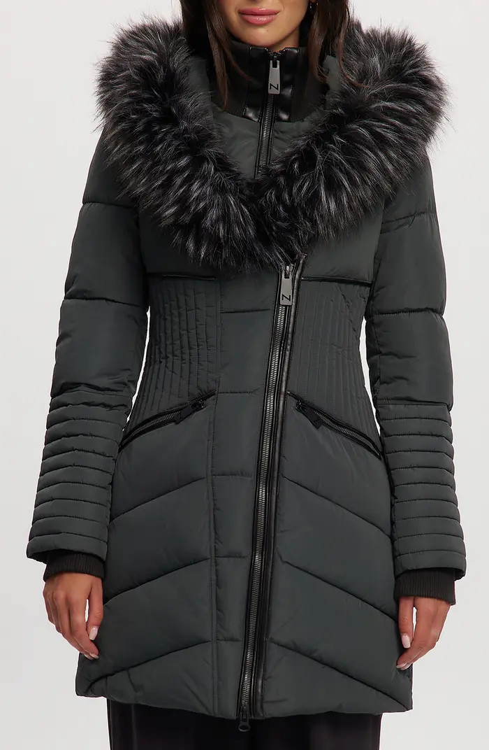Noize Gigi Vegan Faux Fur Trim Quilted Parka | Nordstromrack | Nordstrom Rack