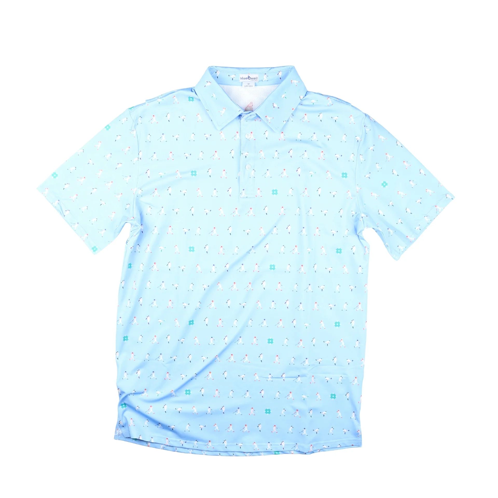 Men's Quail Woodblock Polo Short Sleeve Shirt - Everyday Collection | BlueQuail Clothing Co. | BlueQuail Clothing Co.