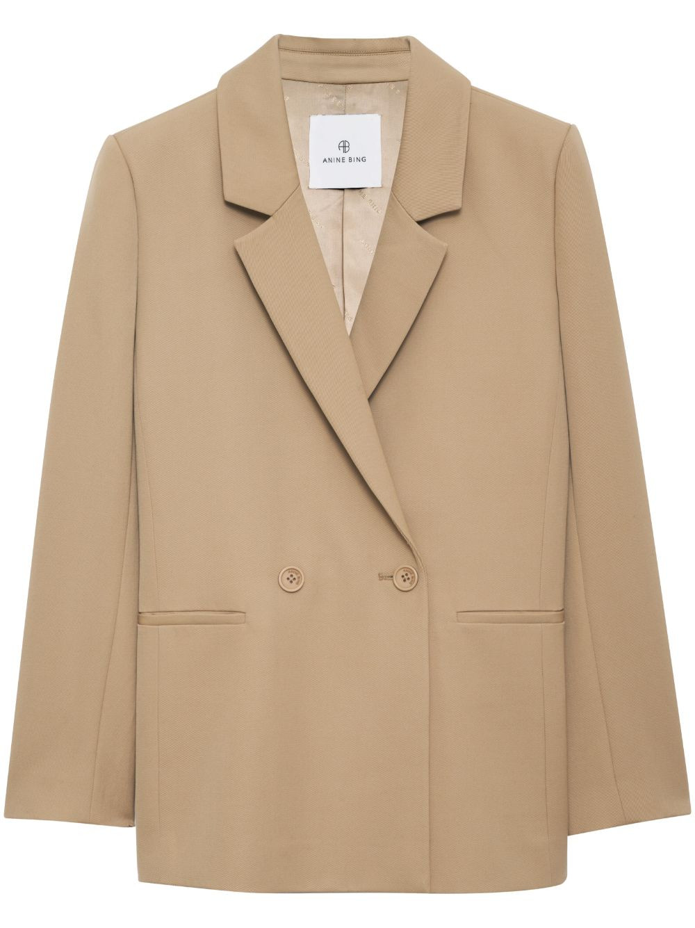 ANINE BING Madeleine double-breasted Wool Blazer - Farfetch | Farfetch Global
