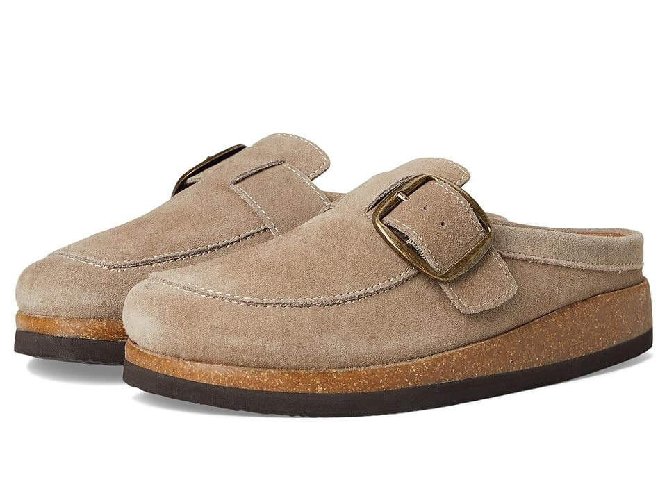 White Mountain Bueno Women's Clog Shoes Taupe/Suede : 12 M | Zappos