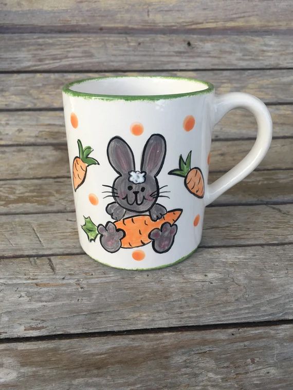 Easter Bunny Mug  Bunny Juice  Carrot Juice | Etsy | Etsy (US)