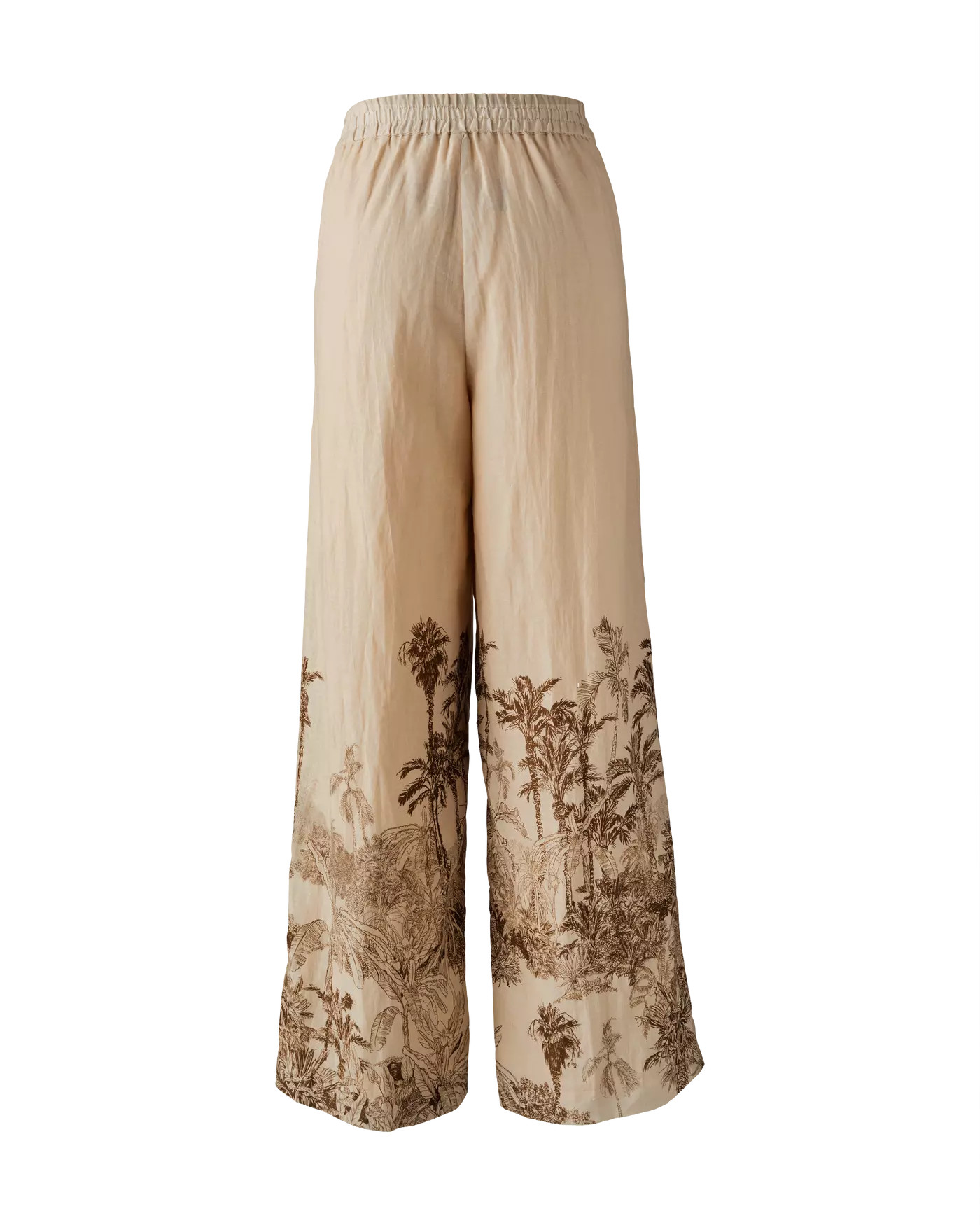 Elevated Linen Pull On Print Pant - Tropical Toile | Boston Proper | Boston Proper