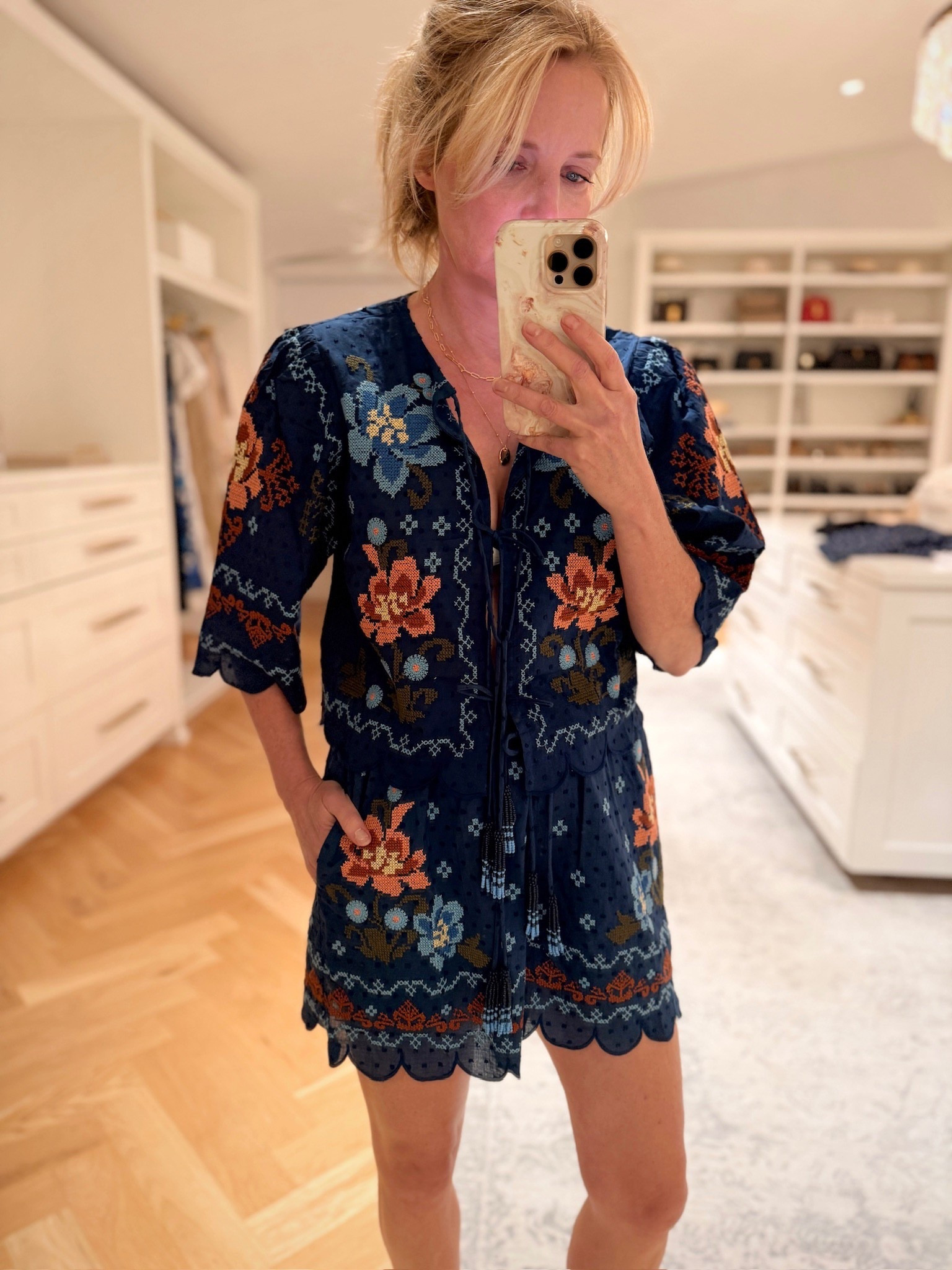 This fun dark blue Farm Rio matching set is a home run for summer or your upcoming trips. 

#LTKSeasonal #LTKOver40 #LTKTravel