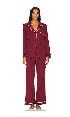 eberjey Gisele Long PJ Set in Bordeaux from Revolve.com | Revolve Clothing (Global)