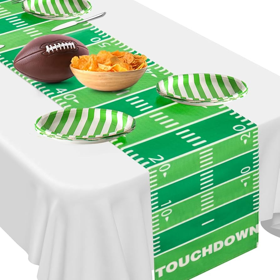 Football Table Runner, Football Party Decorations, Football Field Table Runner Green Table Runner... | Amazon (US)
