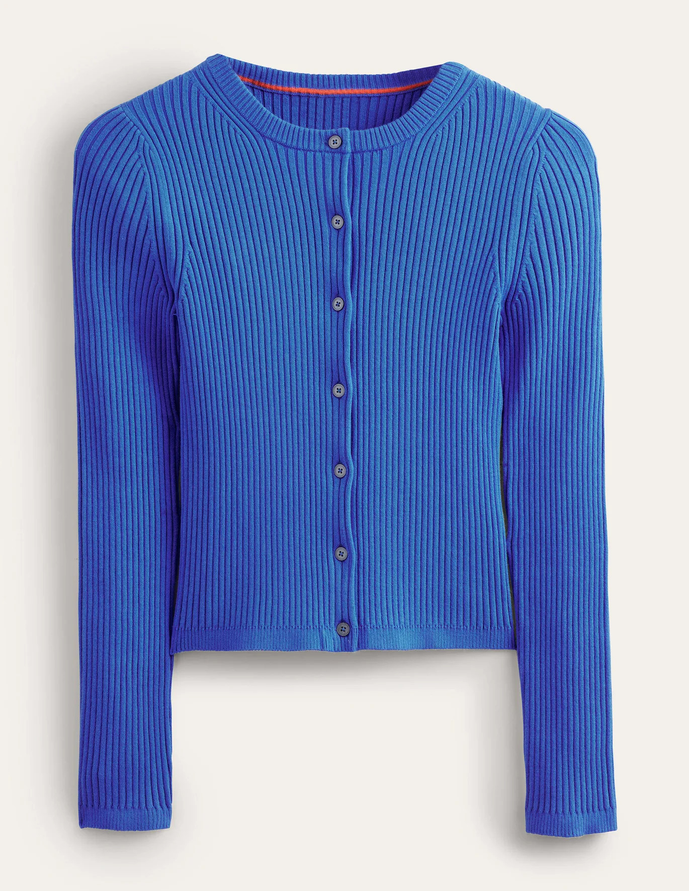 Ribbed Detail Cardigan - Nebulus Blue | Boden (US)