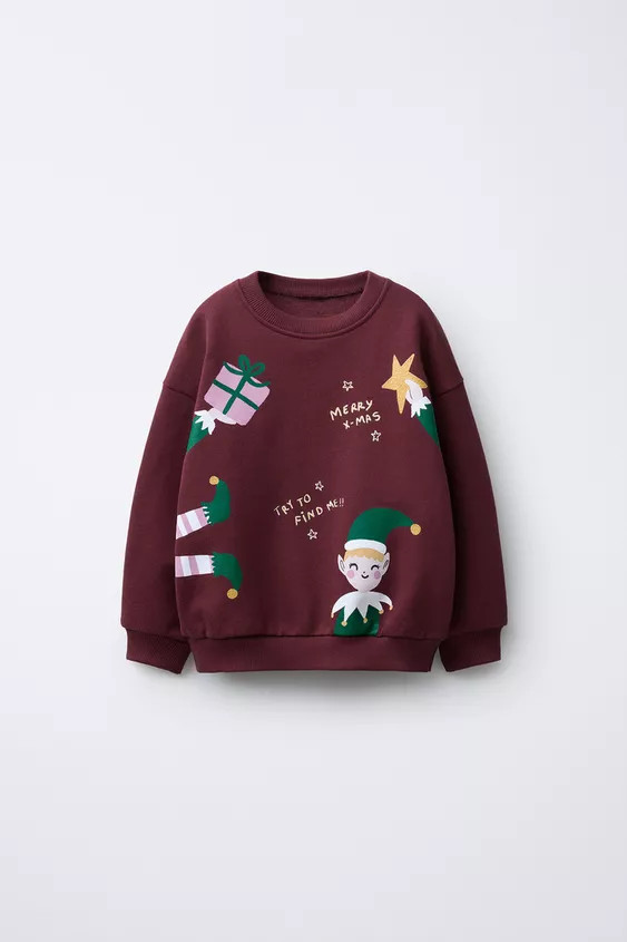 PRINTED ELVES SWEATSHIRT | Zara US