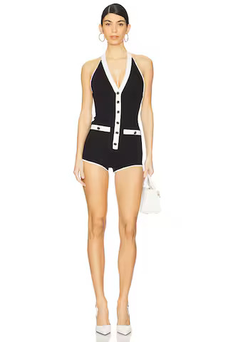 Lovers and Friends Audrey Romper in Black from Revolve.com | Revolve Clothing (Global)