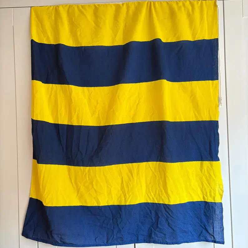 Large Flag, Vintage Ship Signal Flag, Initial, Sailing and Boat Decor, Merchant Navy Memorabilia | Etsy (US)