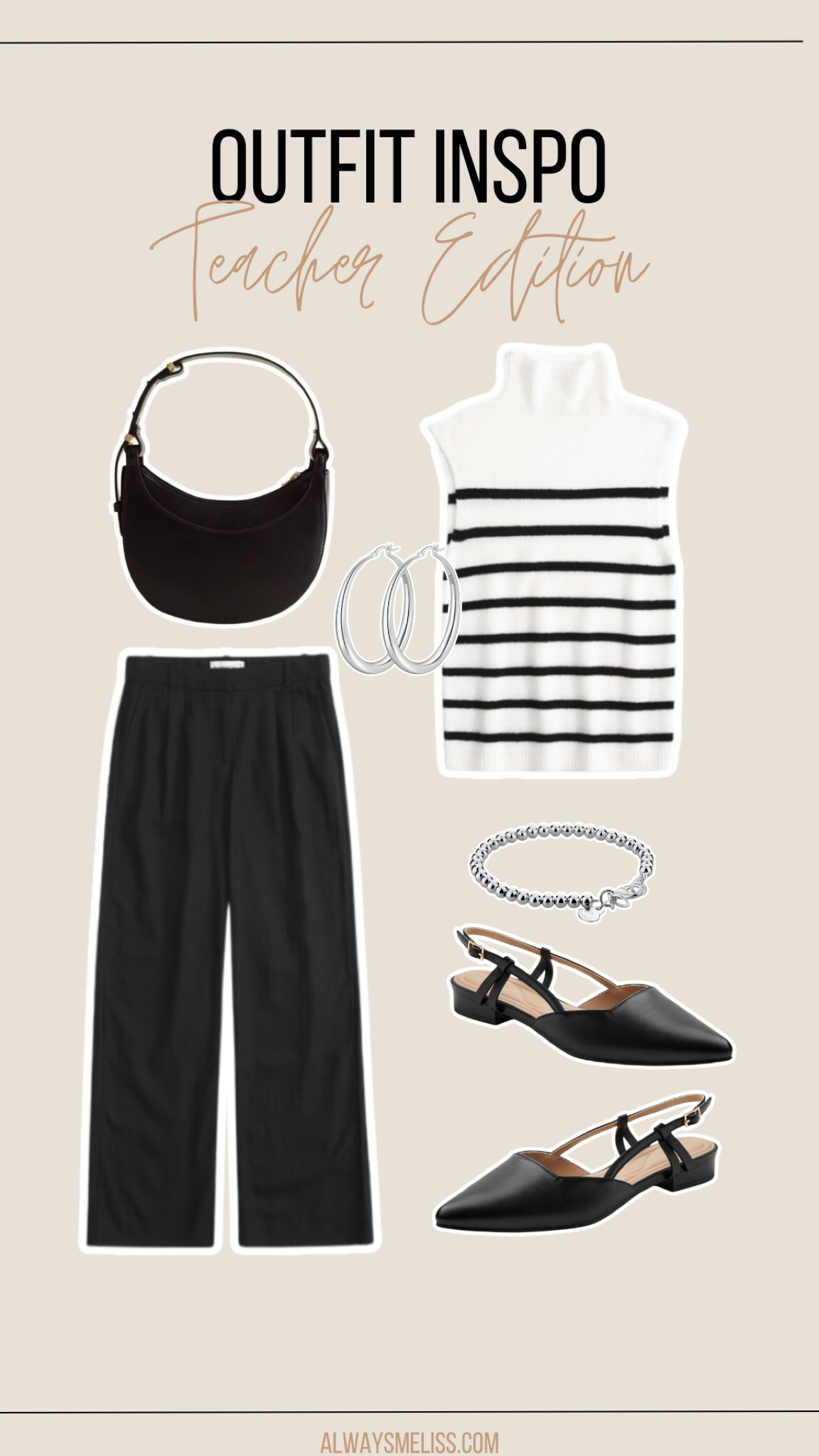 These black pants could be worn so many ways! Love the sweater top. Shoes and jewelry are an Amazon find!

Teacher Outfit 
Fall Outfit 
Women’s shoes 

#LTKWorkwear #LTKShoeCrush #LTKStyleTip