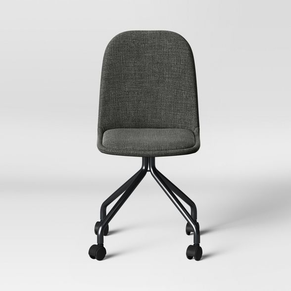 Upholstered Rolling Desk Chair Gray - Room Essentials™ | Target