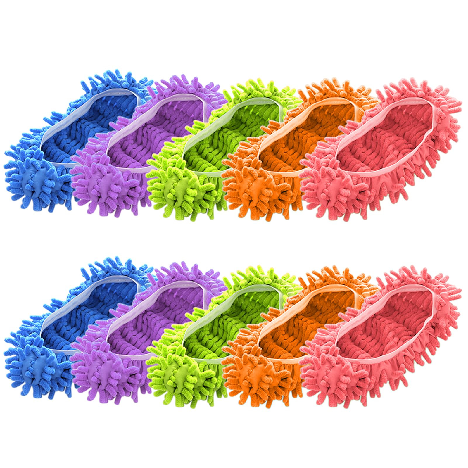 Cosywell 5 Pairs 10 PCS Mop Slippers for Floor Cleaning Supplies Microfiber Mopping Slippers Wash... | Amazon (US)