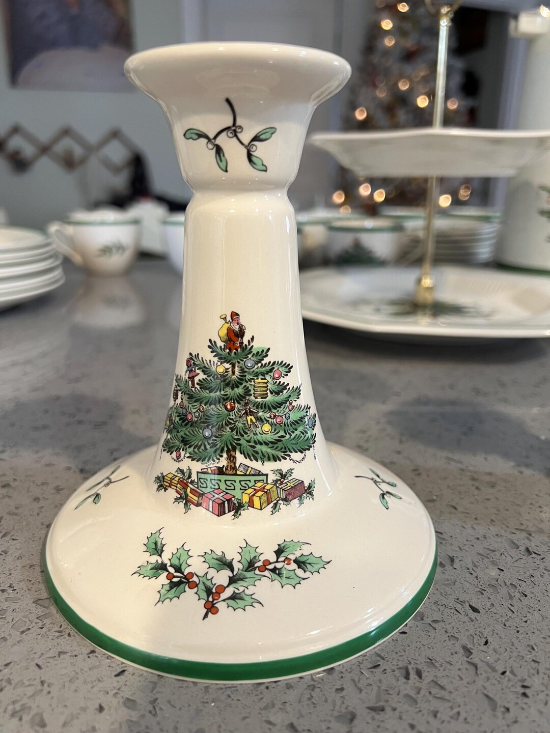 5 Candlestick Christmas Tree by SPODE - Etsy | Etsy (US)