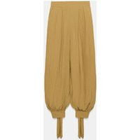 Zara - Bow Balloon Pants - Mustard - S - Woman | Zara US
