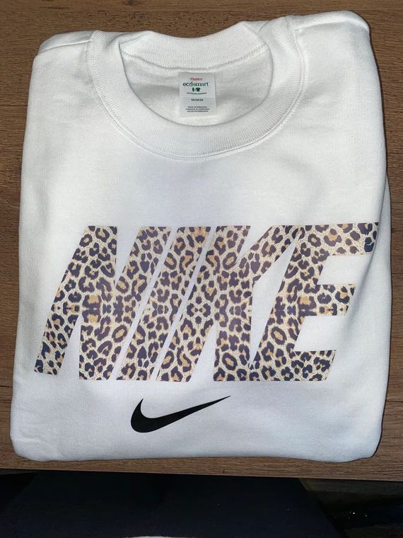 Leopard Nike Crewneck | Etsy | Etsy (US)