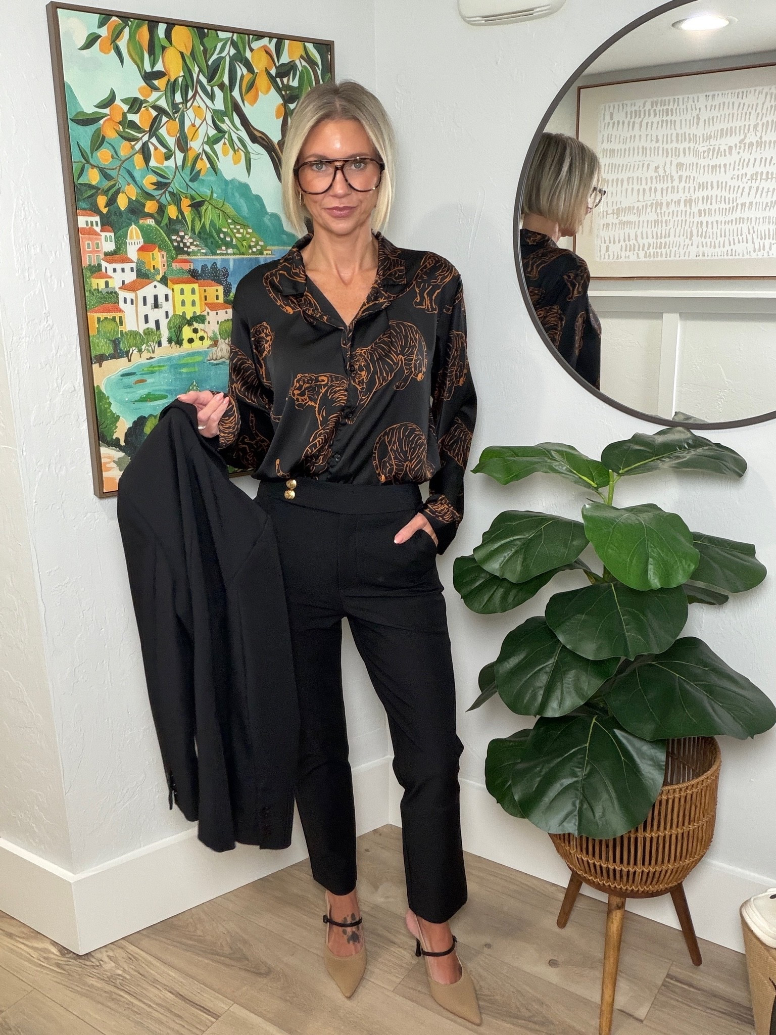 Suit pants and jacket are from Quince. The scuba material is outstanding and always looks super polished. 

My top is older but I’ll link up some similar options. 

I’m wearing a small blazer and size 4 pants.

#LTKootd #LTKgrwm #LTKWorkwear