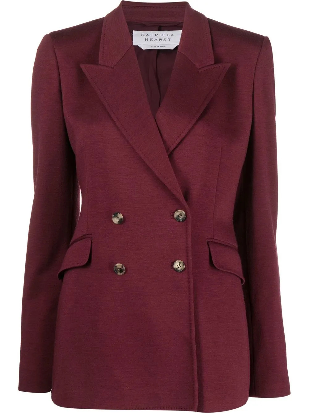 double-breasted wool-blend blazer | Farfetch Global