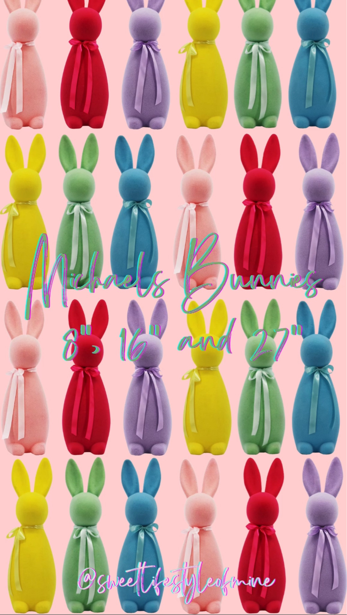 These flocked felt bunnies are viral this Easter! They are the cutest Spring/Easter decoration! Michaels has them in three different sizes and multiple colors! I’m obsessed! 

#LTKSeasonal #LTKhome #LTKSpringSale
