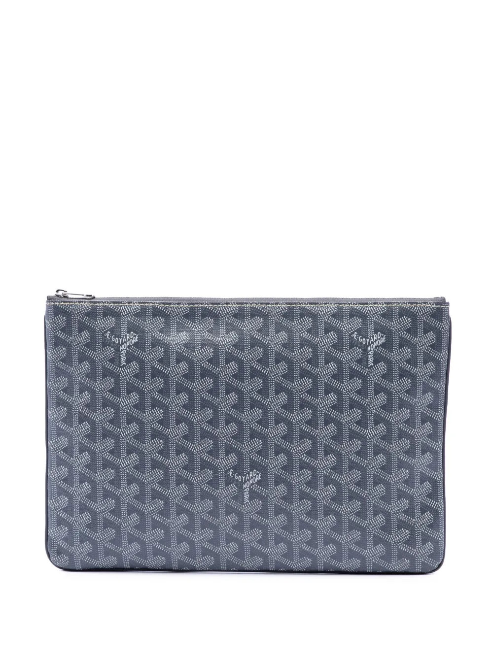 Goyard Pre-Owned 2018 Goyardine Senat MM clutch bag - Grey | Farfetch Global