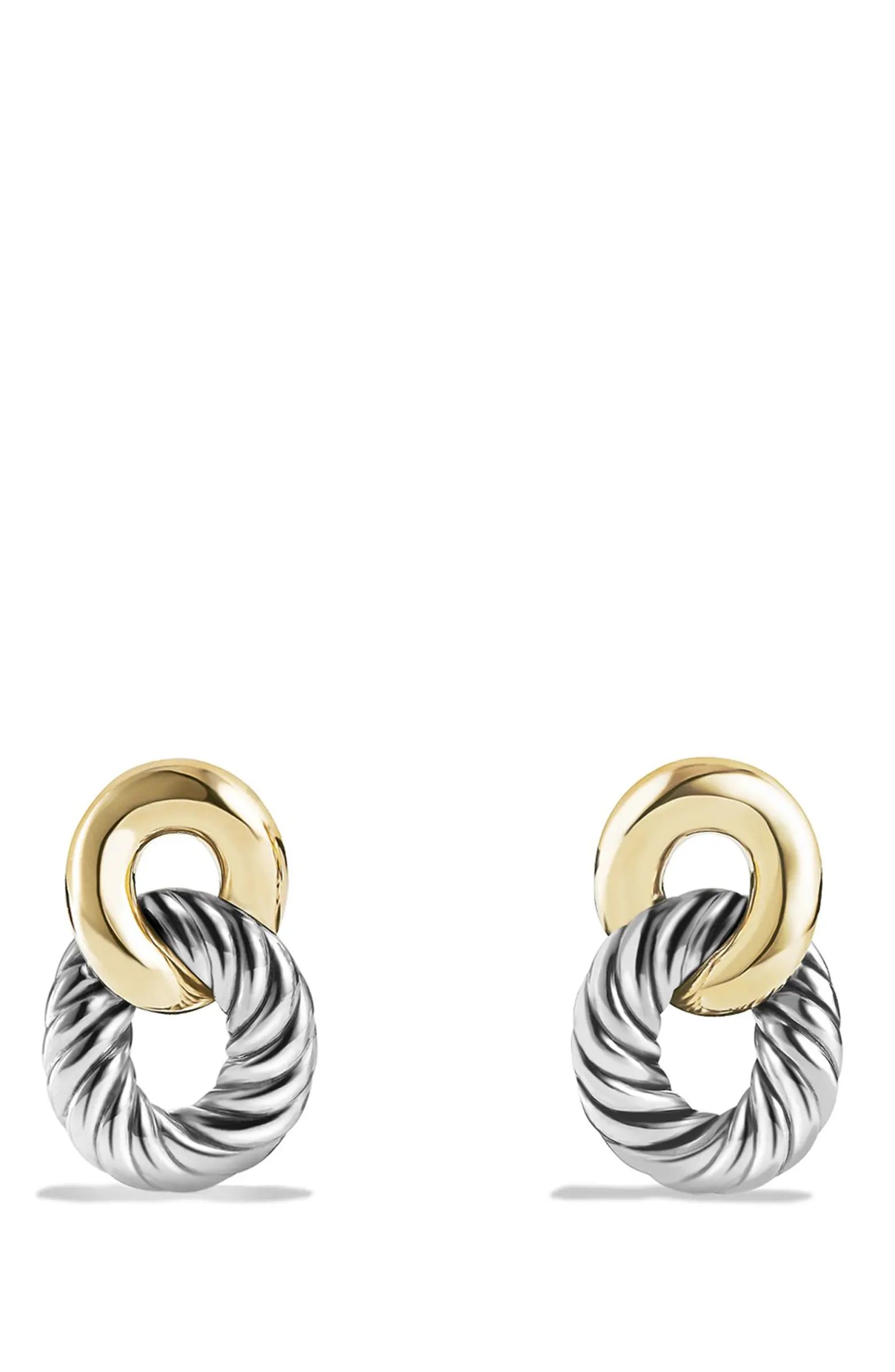 David Yurman Belmont Curb Link Drop Earrings with 18K Gold | Nordstrom | Nordstrom