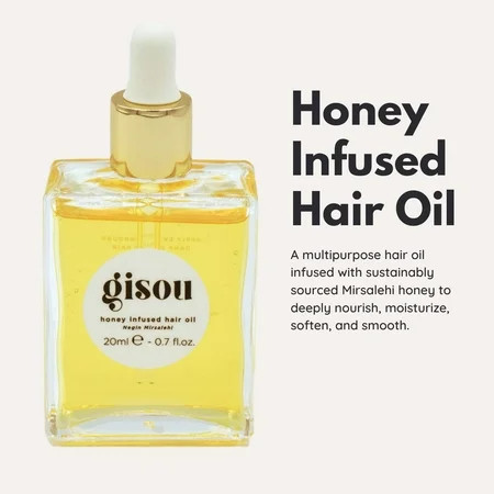 Gisou Hair Oil Honey Infused Hair Perfume Honey Infused Hair Oil Travel Size Enriched With Mirsalehi Honey To Deeply Nourish & Moisturize Hair 20ml | Walmart (US)
