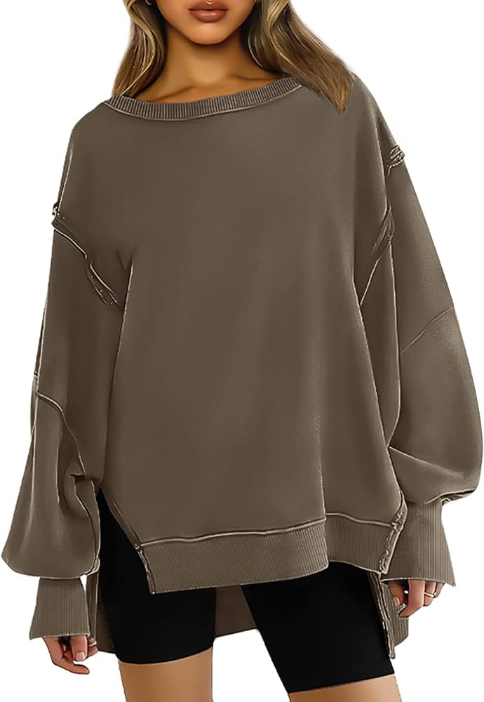 Trendy Queen Womens Oversized Crewneck Sweatshirts Hoodies Fall Outfits Fashion Teen Girls Y2k Wi... | Amazon (US)