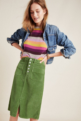Pilcro Corduroy Pencil Skirt | Anthropologie (US)