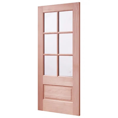 6 Lites Mahogany Front Wood Door | Wayfair North America