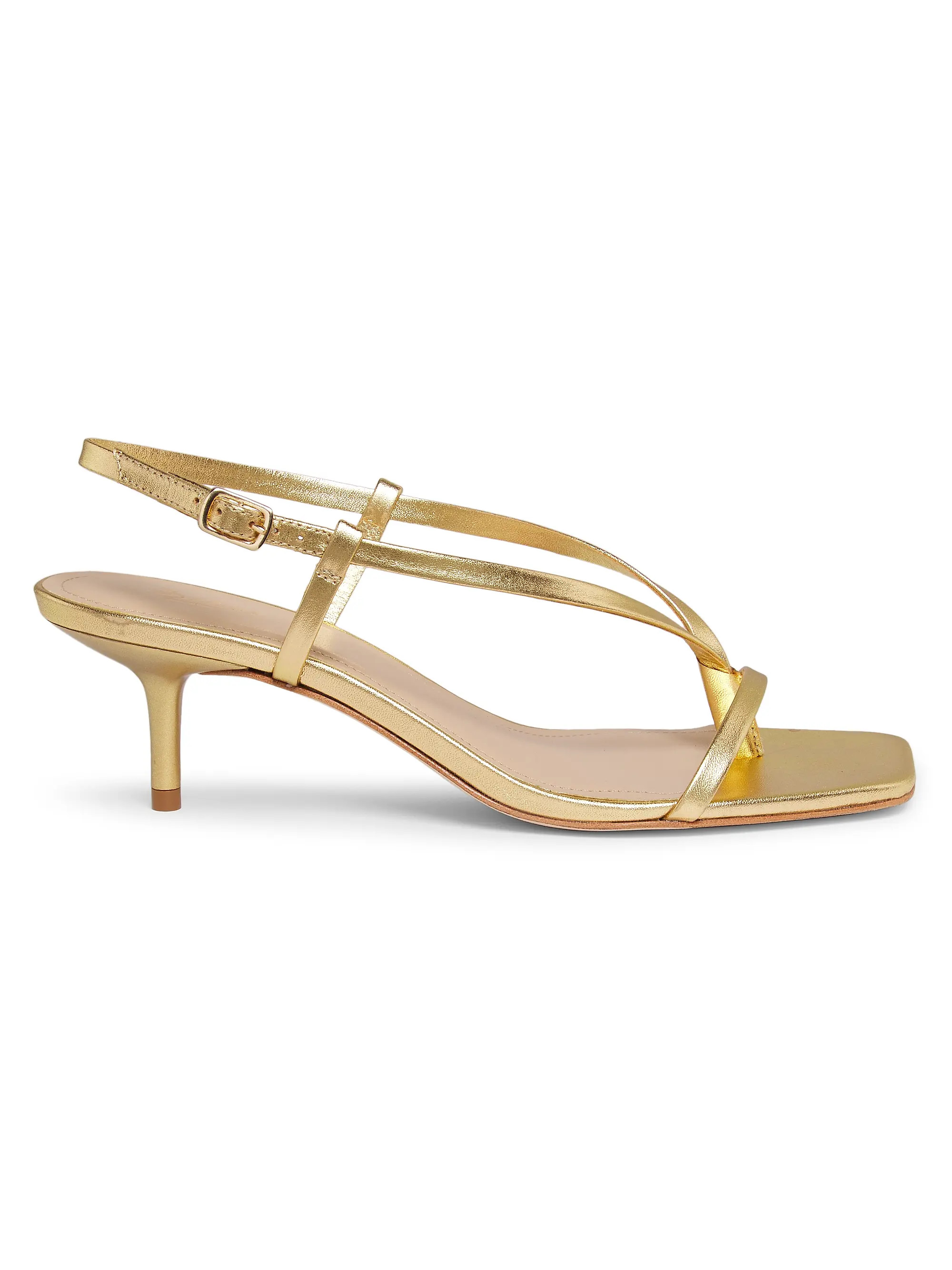 22élevé Barely There 50MM Leather Sandals | Saks Fifth Avenue | Saks Fifth Avenue