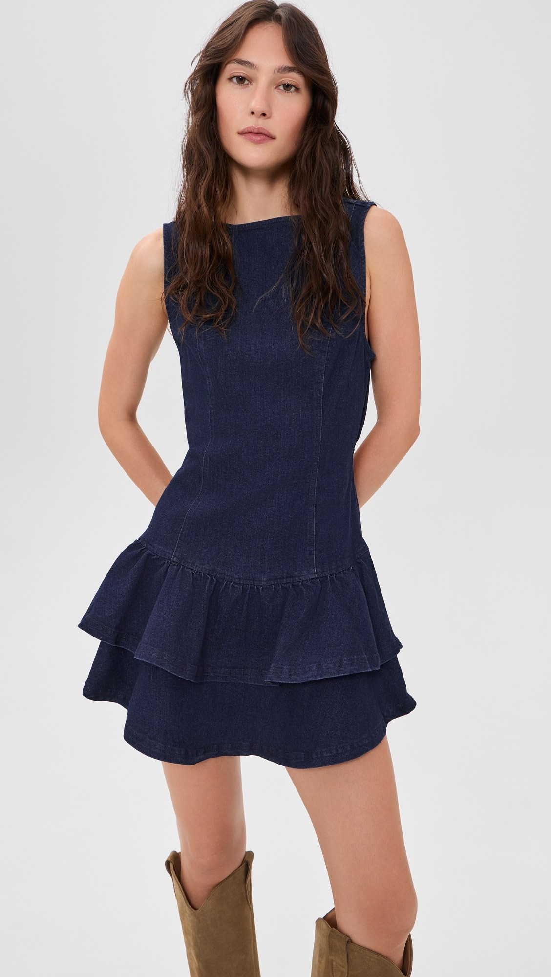 Free People Slow Burn Denim Mini Dress | Shopbop | Shopbop