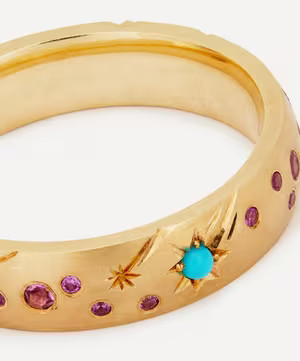 9ct Gold Orion Shooting Star Band Ring | Liberty London (UK)