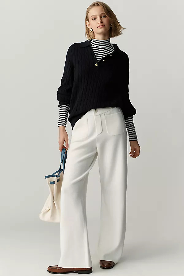 The Colette Full-Length Sweater Pants by Maeve | Anthropologie (US)