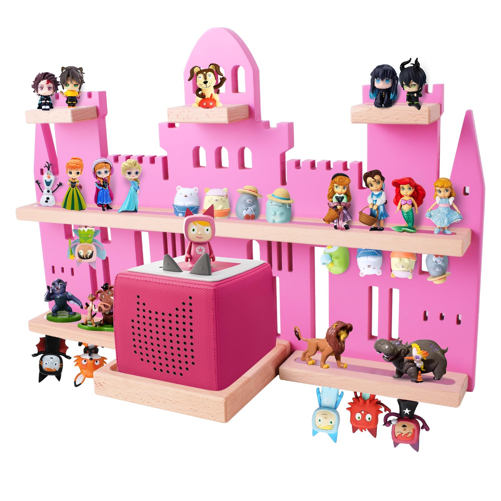 Tonie Shelf Castle for Toniebox,Wall Mounted Tonie Shelf Set,Tonie Figures Tonie Storage,Magnetic... | Amazon (US)