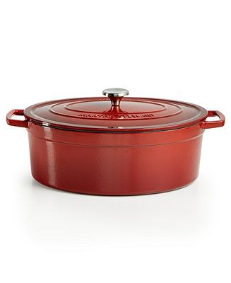 CLOSEOUT! Enameled Cast Iron Oval 8-Qt. Dutch Oven, Created for Macy's | Macys (US)