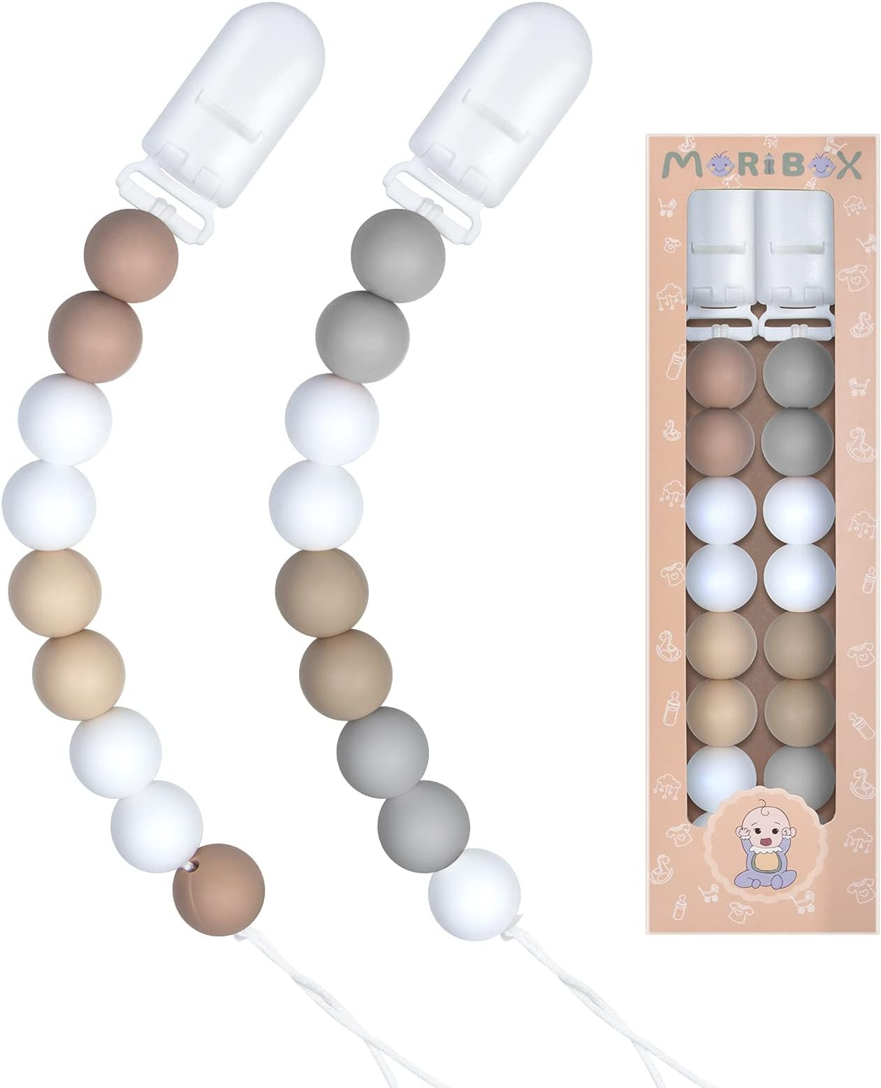 Paci Clip Ivory-White  | Amazon (US)