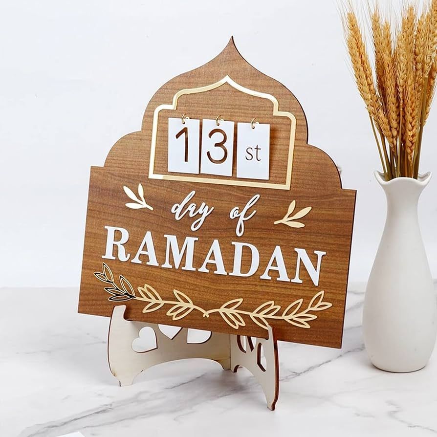 Ramadan Mubarak Advent Calendar 2023 DIY Countdown Calendars Eid Decorations for Home Ramadan Orn... | Amazon (US)