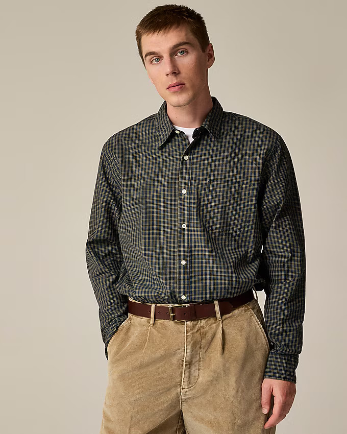 Secret Wash cotton poplin shirt with point collar | J. Crew US