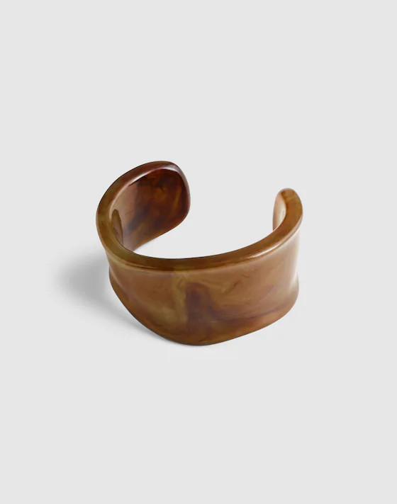 Resin Sculptural Wide Cuff Bracelet | Madewell